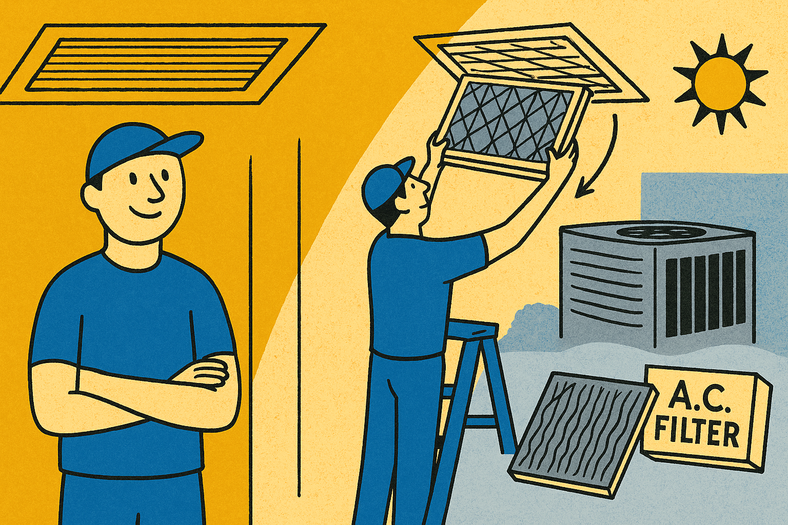Hage Energy's Summer Survival Guide for Your A.C. | Chapter 1: How to Replace a Dirty HVAC Air Filter (8 Steps)